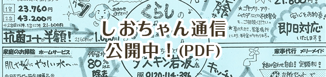 しおちゃん通信 公開中！